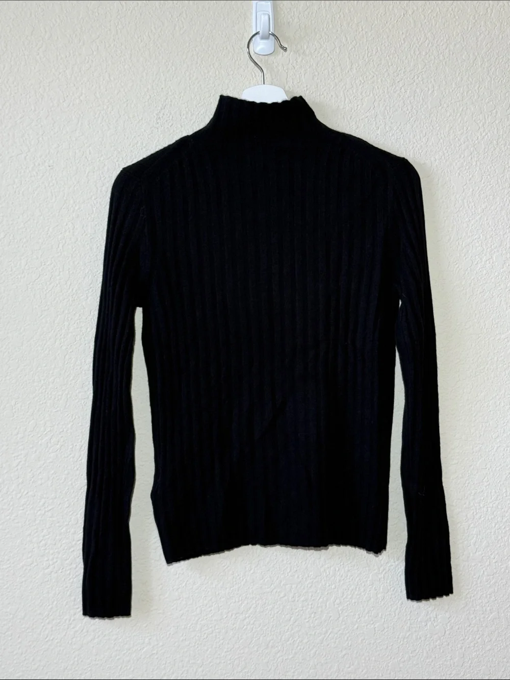 J Crew Wide-rib cashmere turtleneck sweater